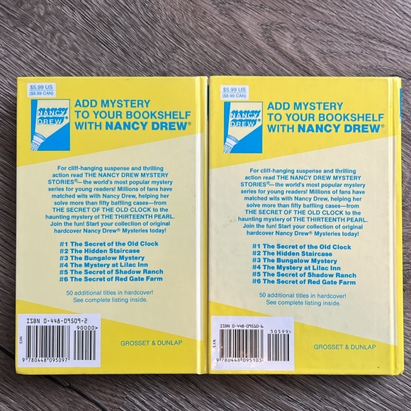 VINTAGE Y2K Nancy Drew book lot, 📚 by Carolyn Keene - Picture 4 of 11